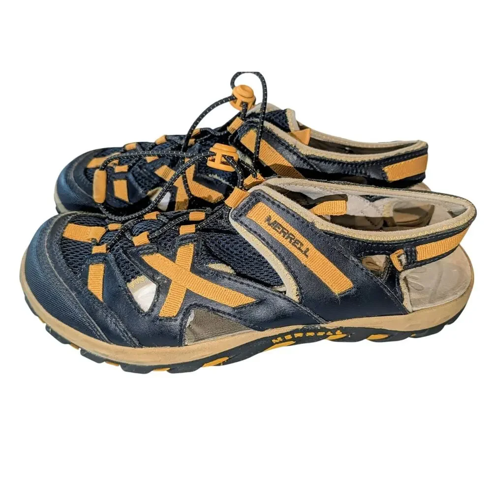 Merrell Boys Big Kids Waterpro Skip Navy/Adventure Yellow Size 7